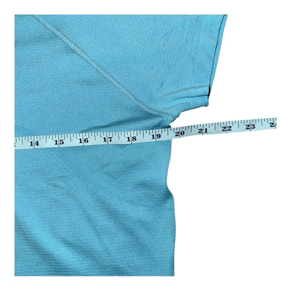 Lululemon Swiftly Tech Cropped Short-Sleeve Shirt 2.0 Washed Blue 14 NWT - Picture 6 of 7